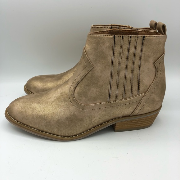 Universal Thread Shoes - Universal Thread | Rose Gold Slip On Ankle Boots 9
